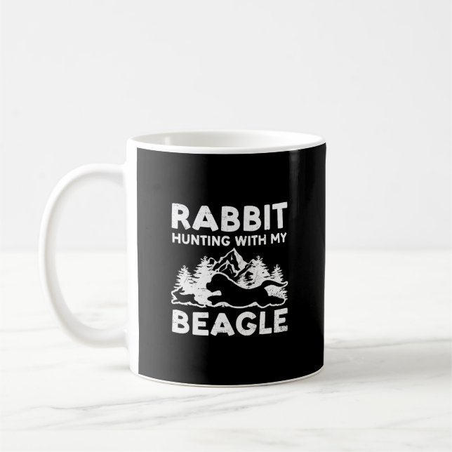 Mug Chasse Au Lapin Avec Mon Beagle (Gauche)