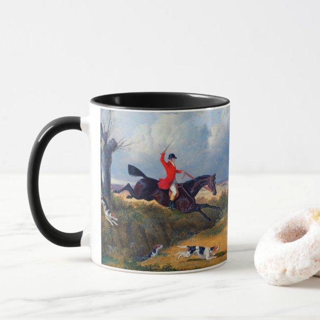 Mug Chasse au renard Défricher un brin John Herring (Avec donut)