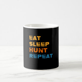 Mug Chasse au sommeil Répéter, Chasse, Chasseur