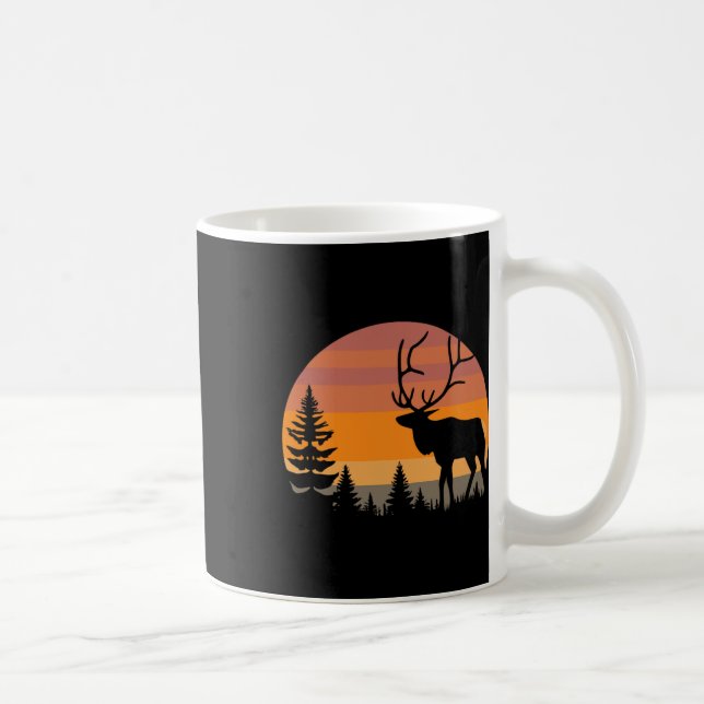Mug Chasse au wapiti - Chasseur de wapitis Elkaholic - (Droite)