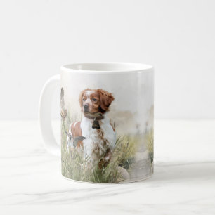 Mug Chasse avec un chien breton, Art