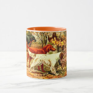 Mug Chasse de chien de canard irlandais à l'automne
