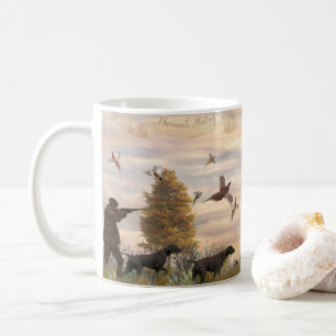 Mug Chasse de faisans avec Carré allemand à cheveux co