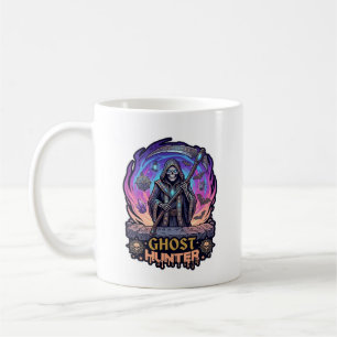 Mug Chasseur de fantômes Faucheur Squelette Faux Fl Pu