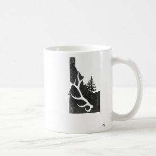 Mug Chasseur d'élan de l'Idaho avec bois perdu