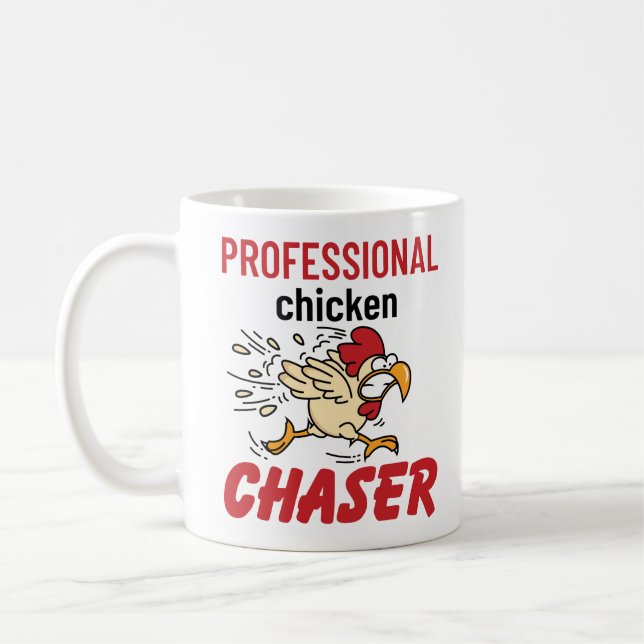 Mug Chasseur professionnel de poulet éleveur de poulet (Gauche)