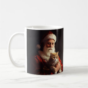 Mug Chat angora turc Père Noël Fête de Noël 