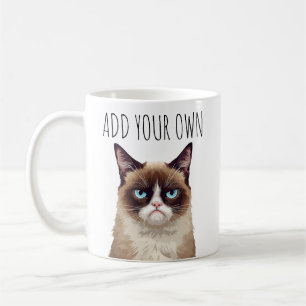 Mug Chat Angry Funny – Ajoutez Votre Propre Texte 