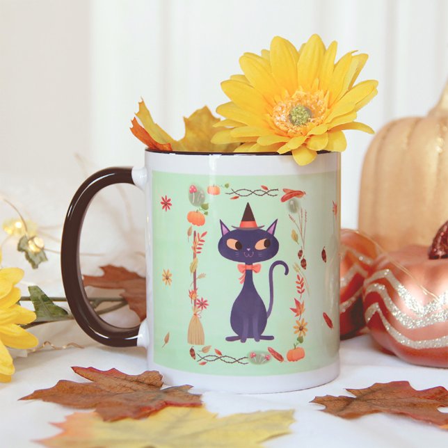 Mug Chat aux Sorcières d'Halloween (Créateur téléchargé)