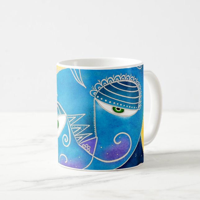 Mug Chat bleu (Devant droit)