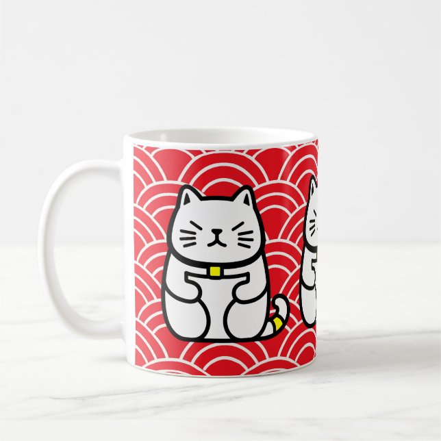 Mug Chat chanceux japonais ou Maneki-Neko (Gauche)