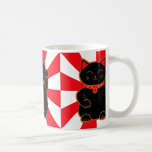 Mug Chat chanceux noir