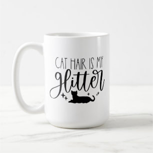 Mug Chat cheveux est ma Parties scintillant