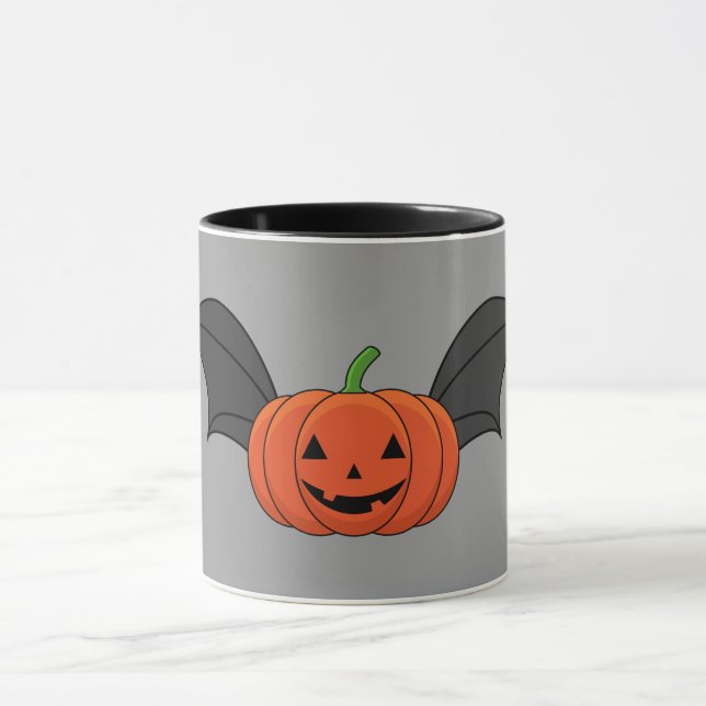 Mug Chat Citrouille d'Halloween (Centre)