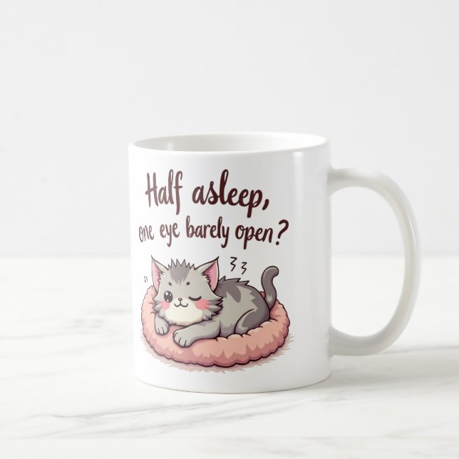 Mug Chat couché (Droite)