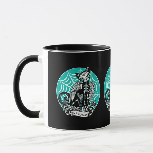 Mug Chat crâne sucre (Gauche)