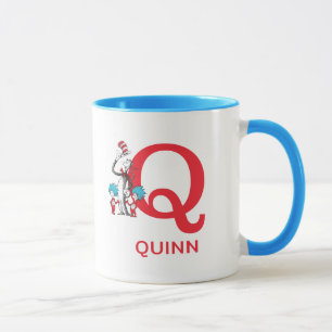 Mug Chat dans le Casquette, Chose Un Nom & Monogramme 
