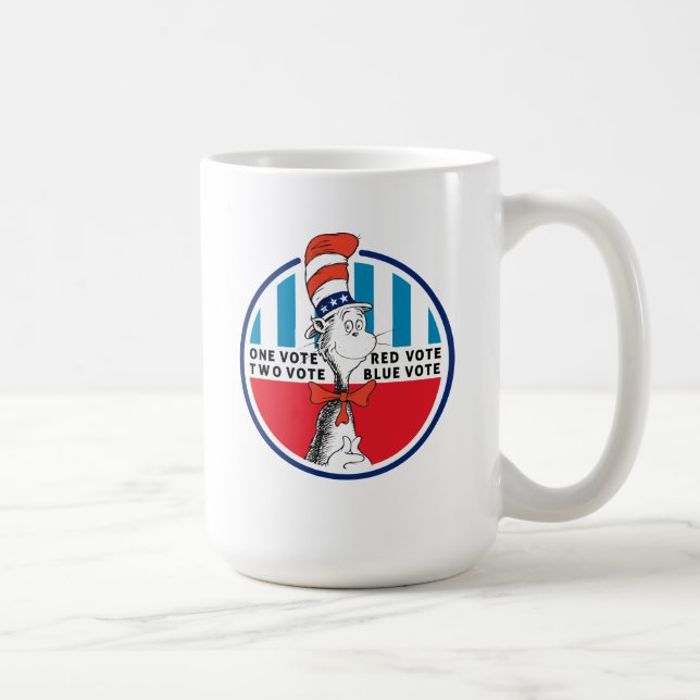 Mug Chat dans le Casquette | Un vote, deux votes (Droite)