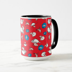 Mug Chat dans le Chapeau Le Poisson Motif Rouge