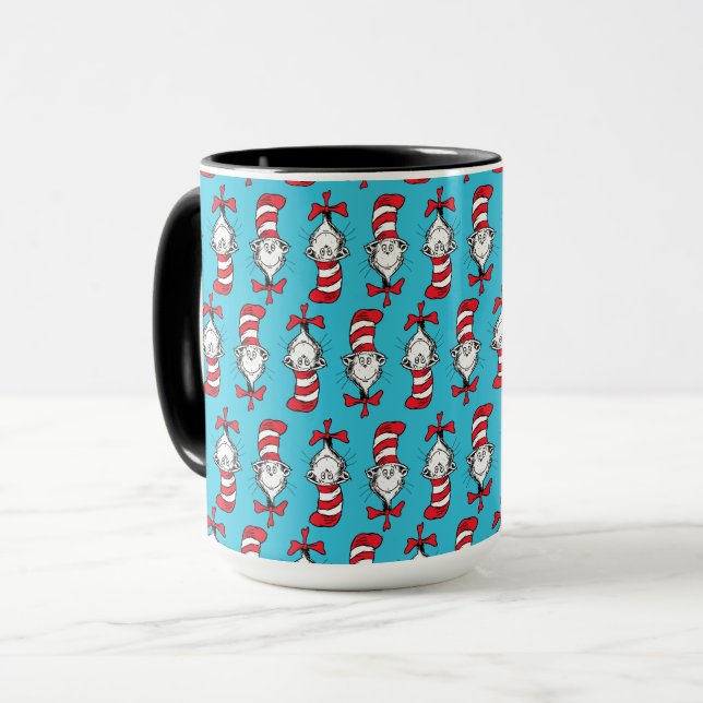 Mug Chat Dans Le Motif Casquette (Devant gauche)