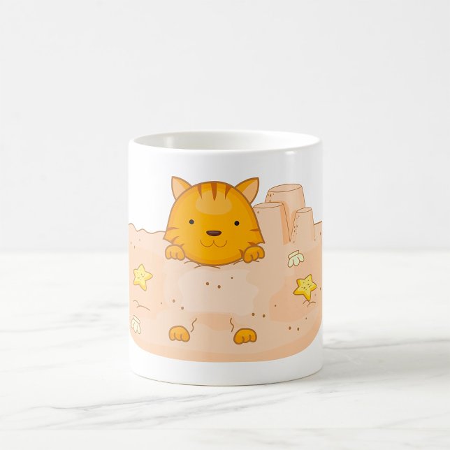 Mug Chat Dans Le Sable (Créateur téléchargé)