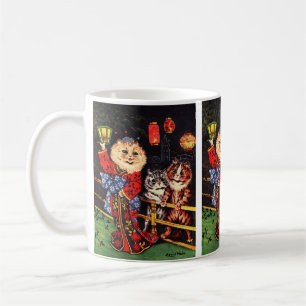 Mug Chat de beauté japonaise par Louis Wain
