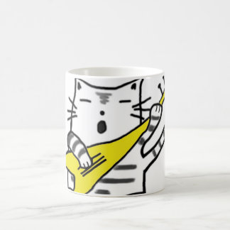 Mug Chat de chant - jaune