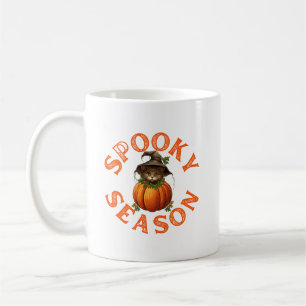 Mug Chat de citrouille de la saison effrayante