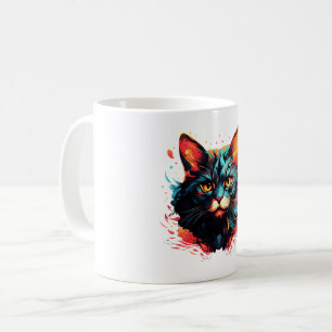 MUG CHAT DE COULEUR