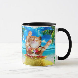 Mug Chat de danseuse hawaïenne
