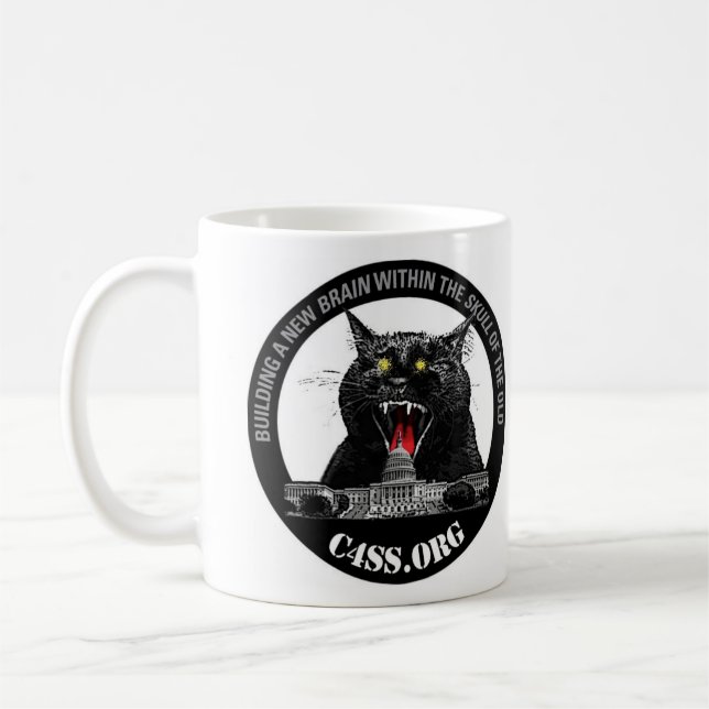 Mug Chat de laser de la domination de C4SS (Gauche)