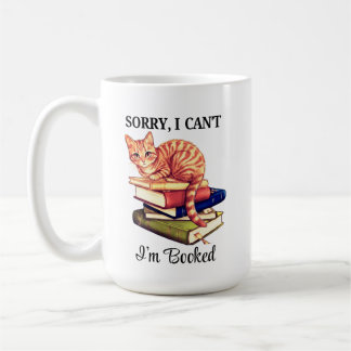 Mug Chat de lecture cosy - Je suis pris