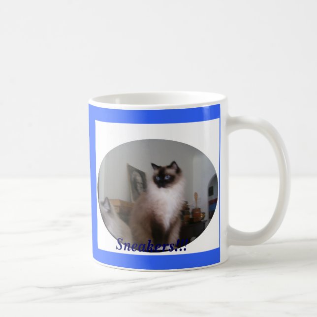 Mug Chat de Mitted Ragdoll de joint, baskets ! ! ! (Droite)