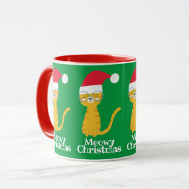 Mug Chat de Noël amusant