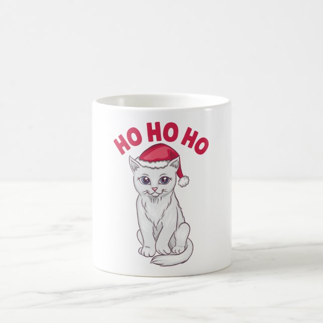 Mug Chat de Noël Ho Ho (Centre)