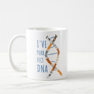 Mug Chat de science ADN Hélice J'ai un ADN Purr-fait
