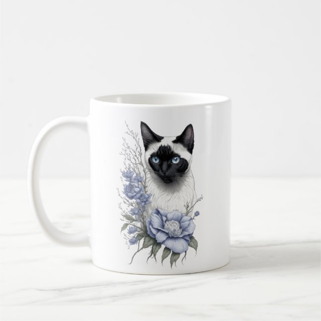 Mug Chat de Siamese (Gauche)