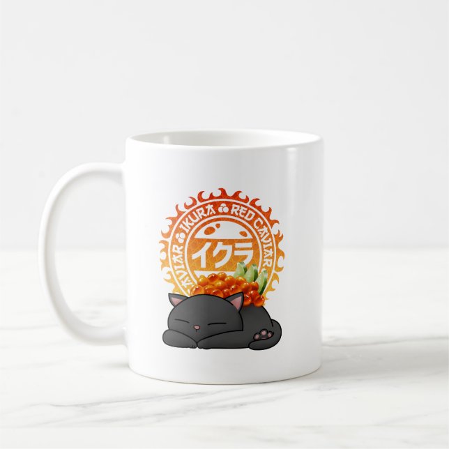 Mug Chat de Sushi Roe Saumon Ikura (Gauche)