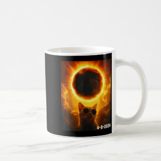 Mug Chat de T-Shirt prenant un selfie éclipse solaire