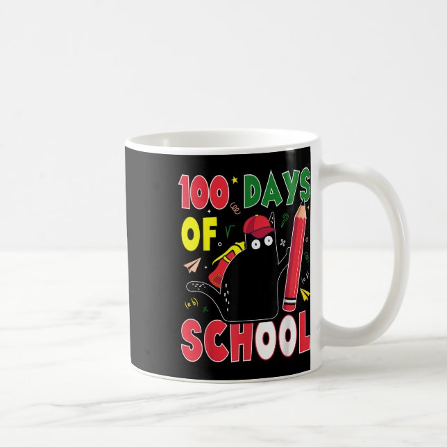 Mug Chat Drôle 100 Jours D'École Crayon Kitten 100ème  (Droite)