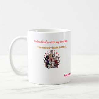 Mug Chat drôle de la Saint-Valentin pour les meilleure
