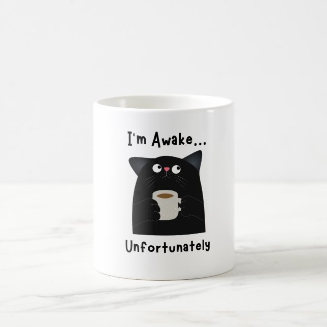 Mug Chat Drôle Endormi  (Centre)