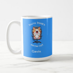Mug Chat Drôle Fous à Meow