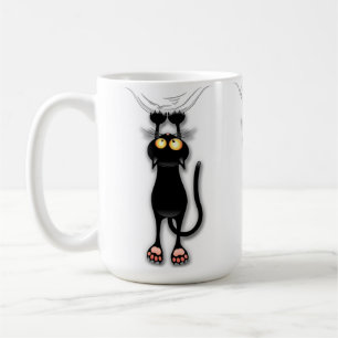 Mug Chat drôle Personnage Grattant Tissu