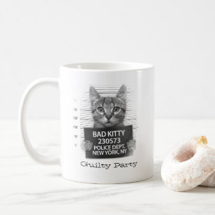 Mug Chat drôle personnalisé Coupable