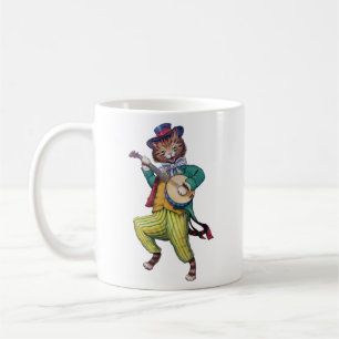 Mug Chat du joueur de banjo (guitare), Louis Wain