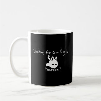 Mug Chat En Attente De Quelque Chose Pour Se Produire