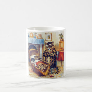 Mug Chat et chat bébé, Louis Wain