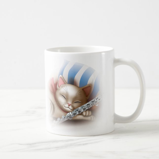 Mug chat et flûte (Droite)
