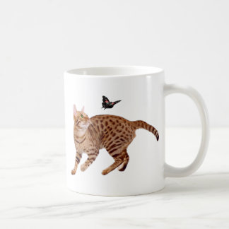 Mug Chat et papillon d'Ocicat